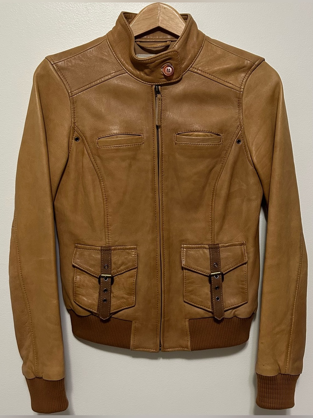 Lucky Brand Tan Leather Women’s Jacket